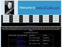 Tablet Screenshot of drcalle.com